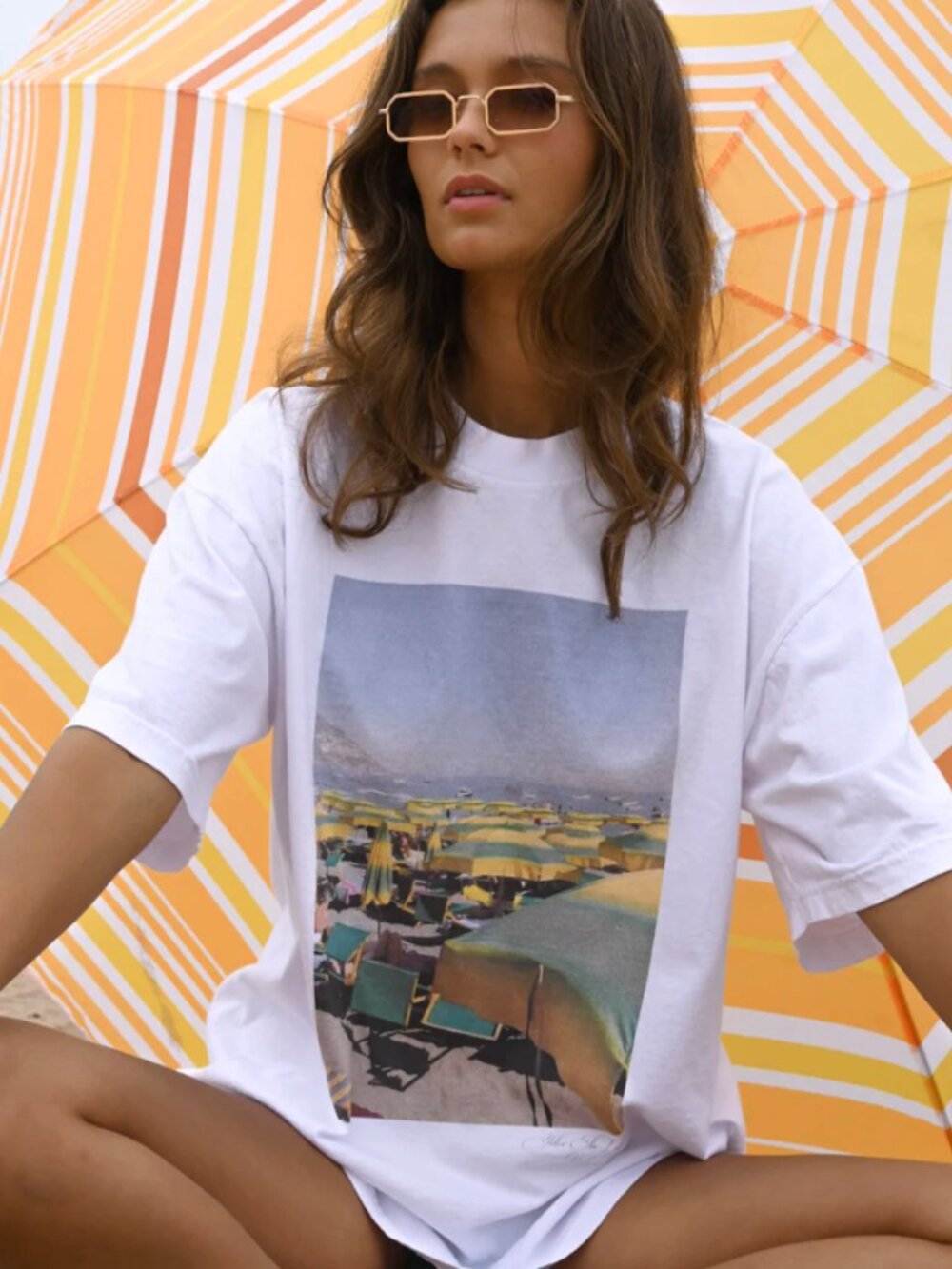 Yellow the Label Positano Tee